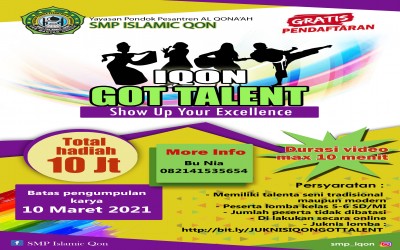 IQON GOT TALENT - AJAK PESERTA DIDIK LEBIH KREATIF DI MASA PANDEMI